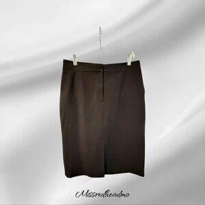 Focus 2000 Black Pencil Skirt Knee-Length Work